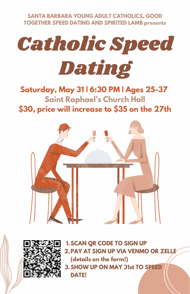 Catholic Speed Dating&nbsp;(5/31/25)
