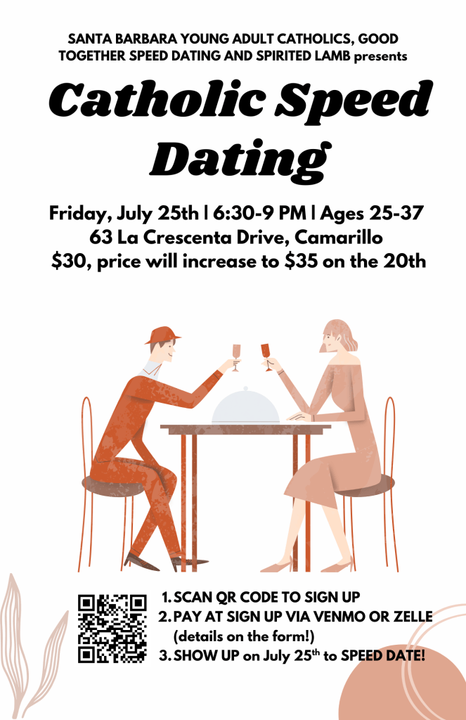 Catholic Speed Dating&nbsp;(7/26/25)