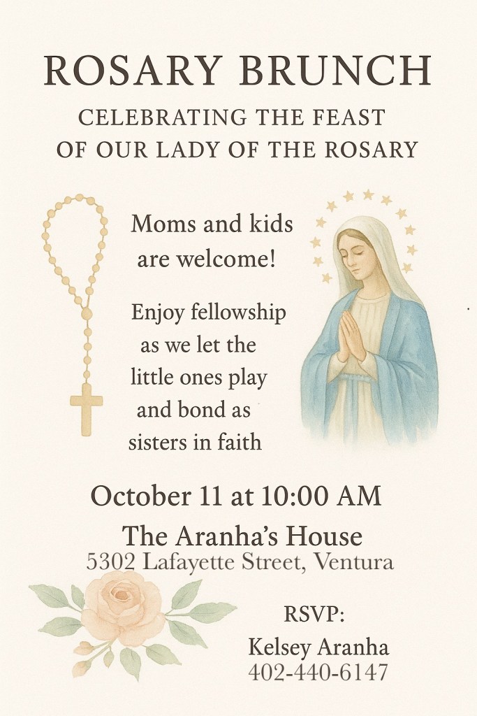 Mother’s Rosary Brunch